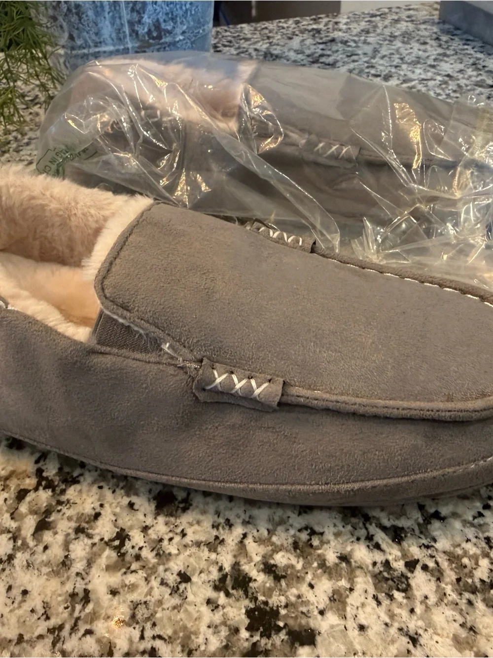 Steve Madden Gray Suede Slip-On Moccasin